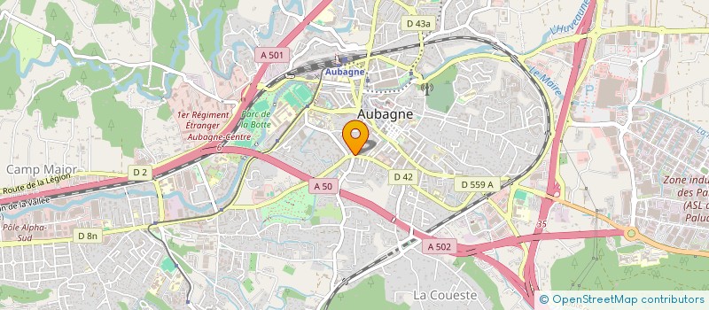 localisation de l'entreprise GUILLAUME CLAIRE BENEDETTI à AUBAGNE