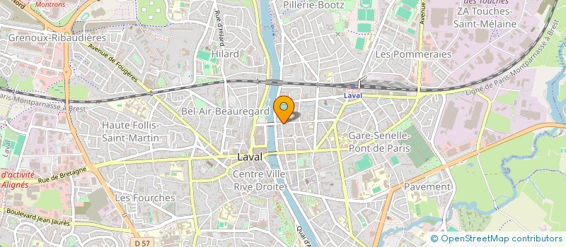 localisation de l'entreprise GUILLAUME & CO à LAVAL