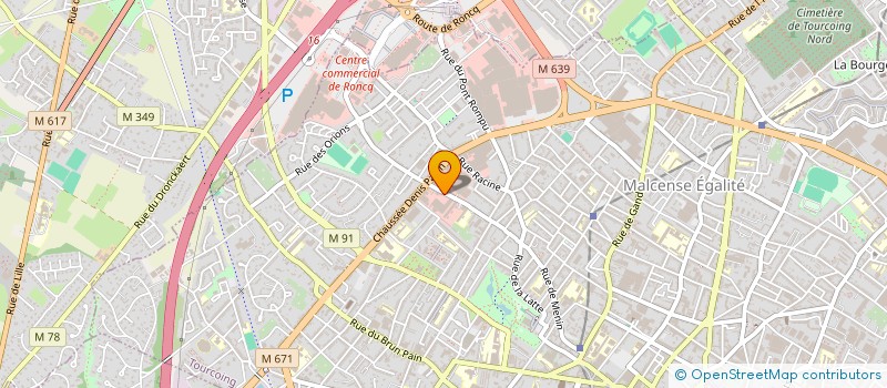 localisation de l'entreprise GUILLAUME D. CONSEIL  TOURCOING