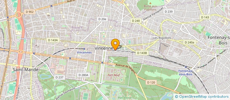 localisation de l'entreprise GUILLAUME DANJON PRO à VINCENNES