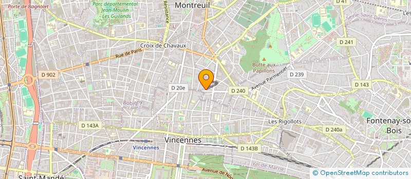 localisation de l'entreprise GUILLAUME DELVIGNE SARL à MONTREUIL