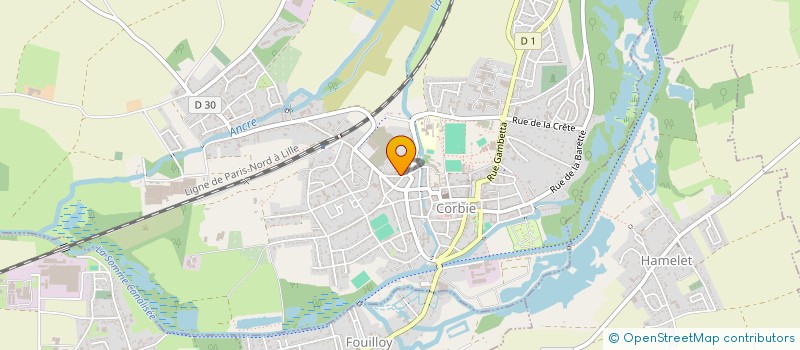 localisation de l'entreprise GUILLAUME DEMARET ENERGIE ET ENVIRONNEMENT à CORBIE