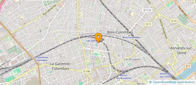 localisation de l'entreprise GUILLAUME DEMURGER INFORMATIQUE à BOIS-COLOMBES