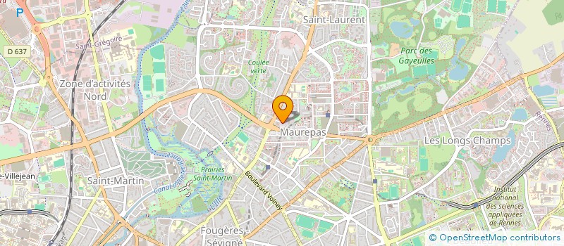 localisation de l'entreprise GUILLAUME DUVAL à RENNES