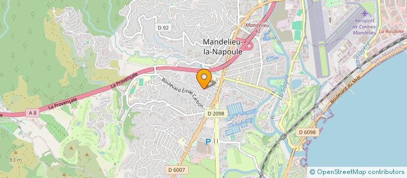 localisation de l'entreprise GUILLAUME ESTANISLAO TERRASSEMENT SERVICES à MANDELIEU-LA-NAPOULE