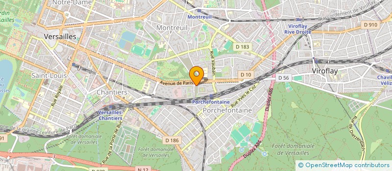 localisation de l'entreprise GUILLAUME ET GAUTIER SA à VERSAILLES