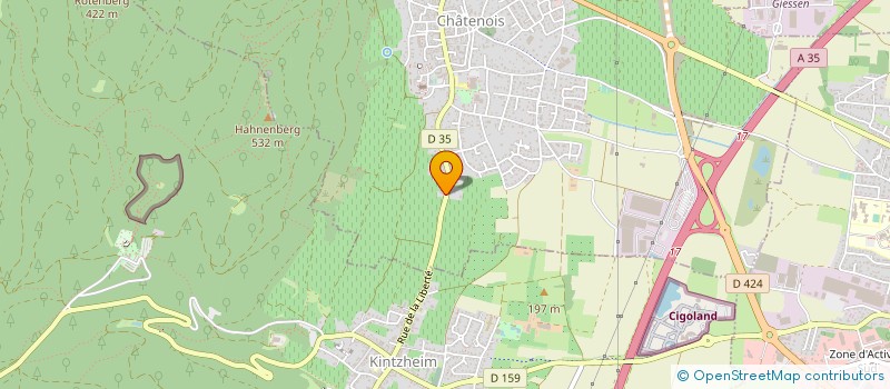 localisation de l'entreprise GUILLAUME ET PEGGY KAEMPF  CHATENOIS