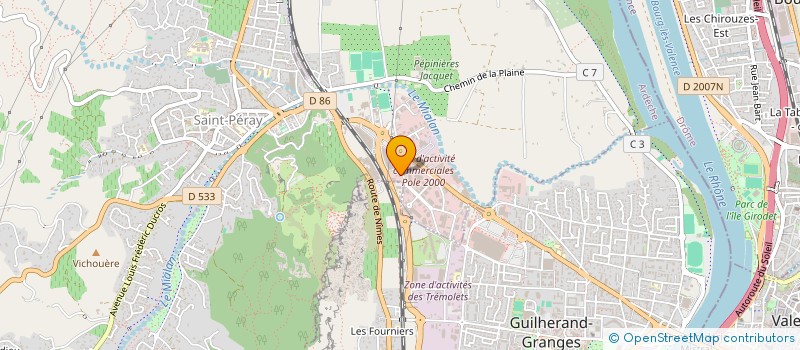 localisation de l'entreprise GUILLAUME GLOBAL SERVICES  SAINT-PERAY