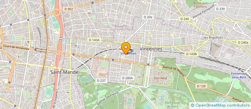 localisation de l'entreprise GUILLAUME GORDET CONSEILS à VINCENNES