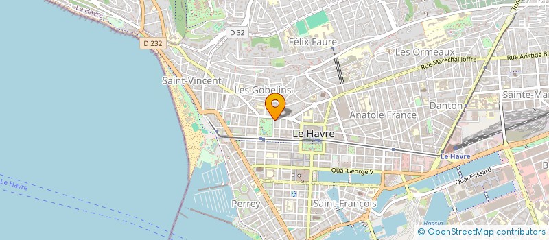 localisation de l'entreprise GUILLAUME GRELIER IMMOBILIER à LE HAVRE