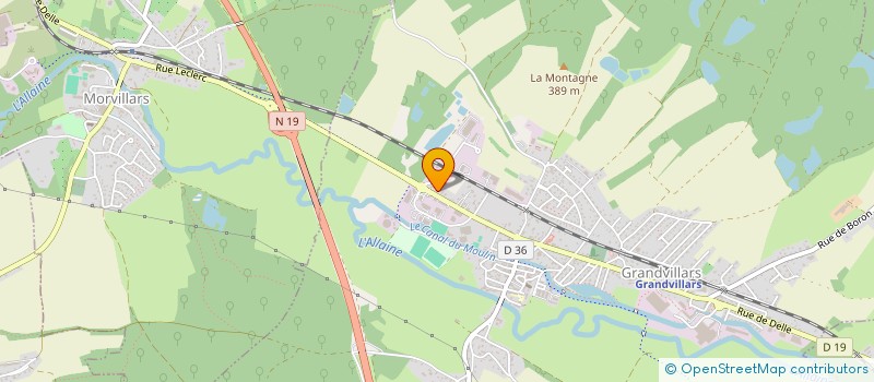 localisation de l'entreprise GUILLAUME HEYRAUD OSTEOPATHE  VAUGNERAY