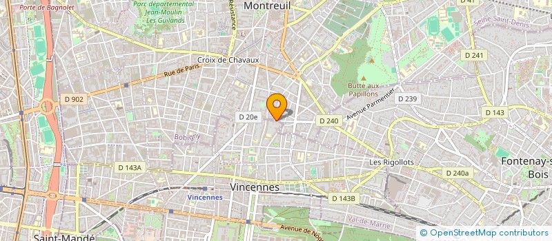 localisation de l'entreprise GUILLAUME HUBERT VILLA MARIA à VINCENNES