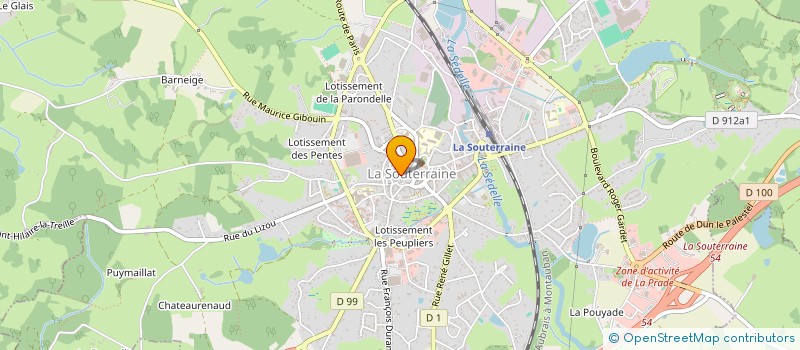 localisation de l'entreprise GUILLAUME INDIVISION à LA SOUTERRAINE