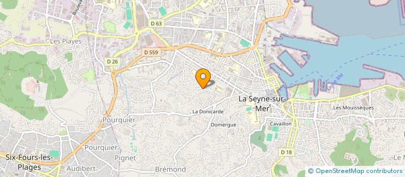 localisation de l'entreprise GUILLAUME INVEST à LA SEYNE-SUR-MER