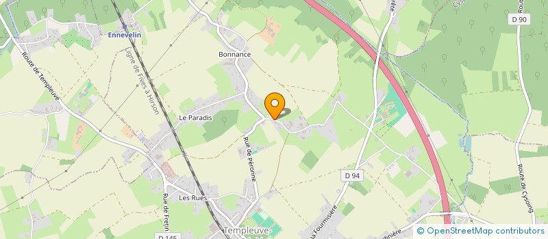 localisation de l'entreprise GUILLAUME JACQUEMONT  TEMPLEUVE-EN-PEVELE