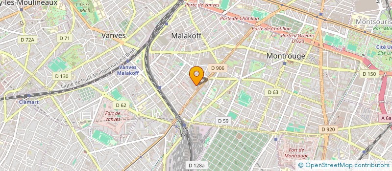 localisation de l'entreprise GUILLAUME JULLIEN EURL  MALAKOFF