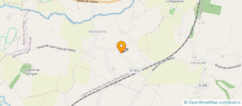 localisation de l'entreprise GUILLAUME MARECHALERIE à MEZIDON VALLEE D'AUGE