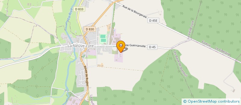 localisation de l'entreprise GUILLAUME MESNIL  LA VIEILLE-LYRE