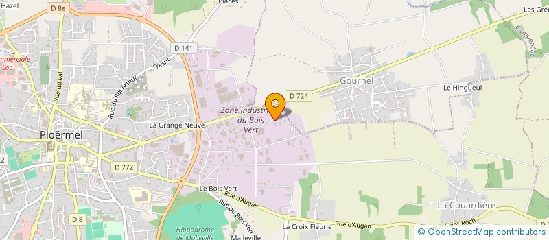 localisation de l'entreprise GUILLAUME METAL CREATION  PLOERMEL