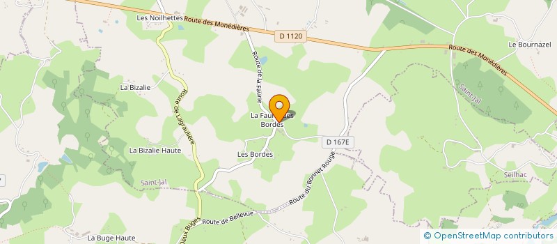 localisation de l'entreprise GUILLAUME PCCE 19  SAINT-CLEMENT