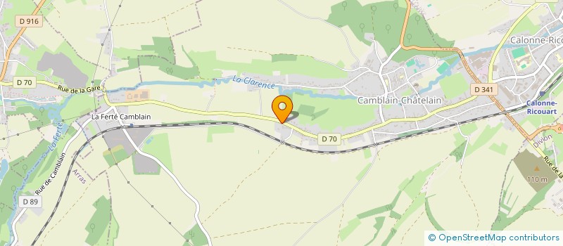 localisation de l'entreprise GUILLAUME PENET  CAMBLAIN-CHATELAIN