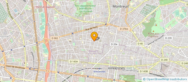 localisation de l'entreprise GUILLAUME PERE ET FILS ET LES ARTISANS DE LA VILLE à MONTREUIL