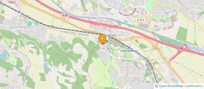 localisation de l'entreprise GUILLAUME POINSOT  L'ISLE-D'ABEAU