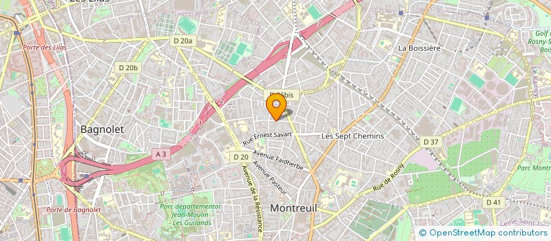 localisation de l'entreprise GUILLAUME PRIGENT à MONTREUIL