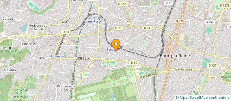 localisation de l'entreprise GUILLAUME ROBERT à SCEAUX