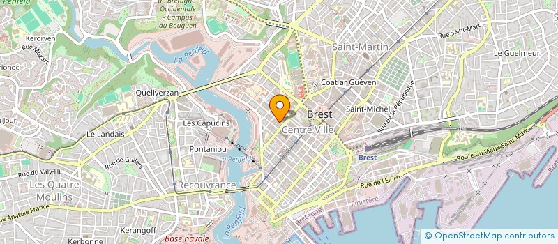 localisation de l'entreprise GUILLAUME ROZEC à BREST