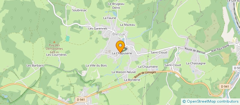 localisation de l'entreprise GUILLAUME SCI à BLESSAC