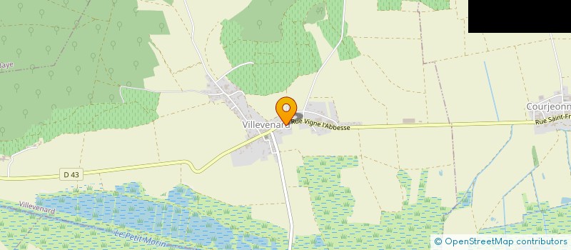 localisation de l'entreprise GUILLAUME THOMAS  VILLEVENARD