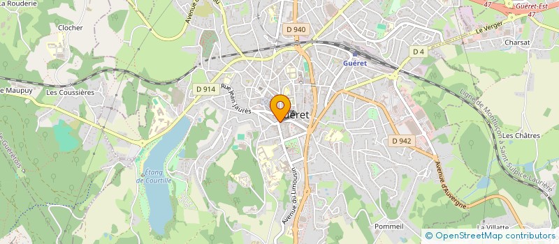 localisation de l'entreprise GUILLAUME VIENNOIS à GUERET