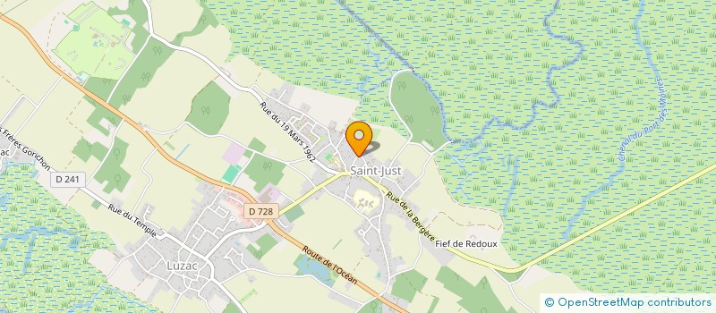 localisation de l'entreprise GUILLAUME VINCENT  SAINT-JUST-LUZAC