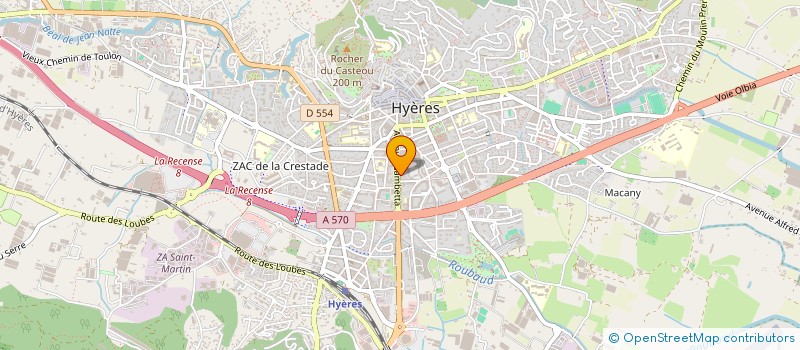 localisation de l'entreprise GUILLAUME VOTRE CHAUFFEUR  HYERES