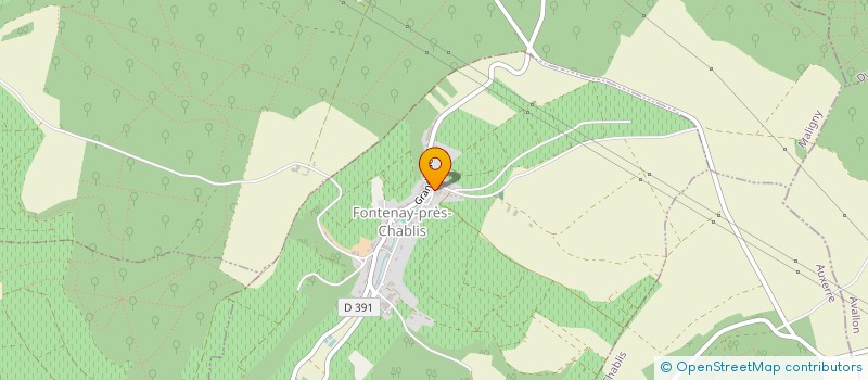 localisation de l'entreprise GUILLAUME VRIGNAUD  FONTENAY-PRES-CHABLIS