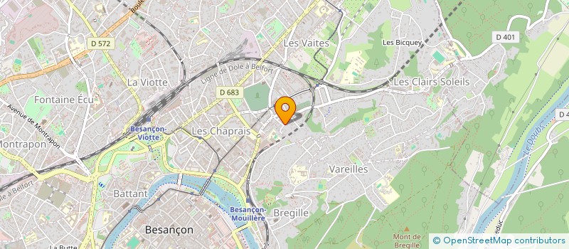 localisation de l'entreprise GUILLAUMET  BESANCON