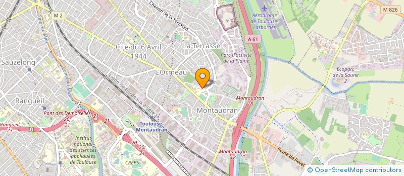 localisation de l'entreprise GUILLAUMET ASSOC SPORTS ET LOISIRS à TOULOUSE