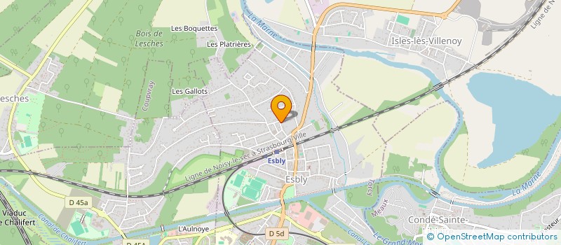 localisation de l'entreprise GUILLAUMY OPERATIONS à ESBLY