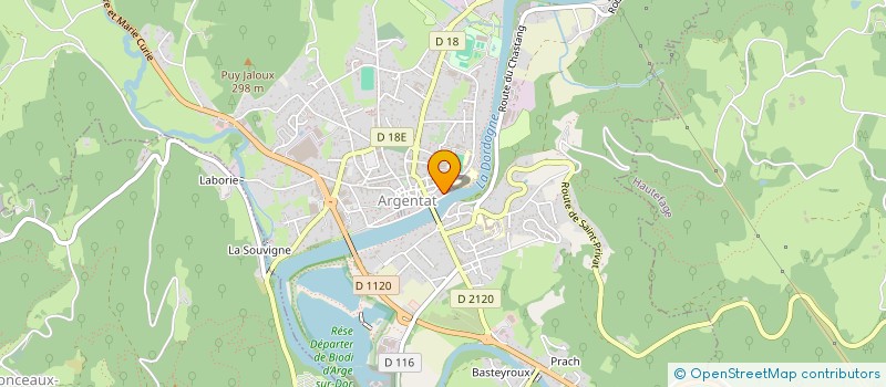 localisation de l'entreprise GUILLAURINE.MK  ARGENTAT-SUR-DORDOGNE