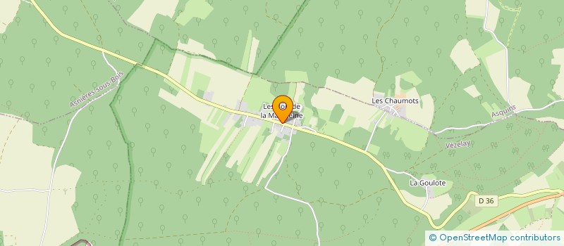 localisation de l'entreprise GUILLEMARD PAYSAGES  VEZELAY