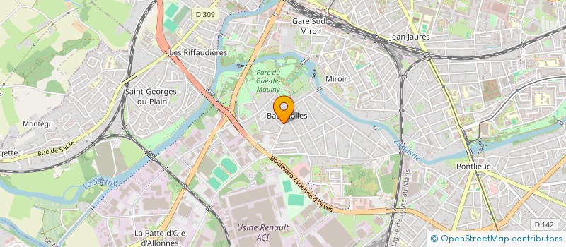 localisation de l'entreprise GUILLEMARE  LE MANS