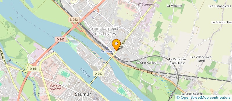 localisation de l'entreprise GUILLEMET FRERES  SAUMUR