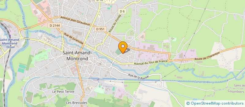 localisation de l'entreprise GUILLEMET PASCALE ET NATHALIE  SAINT-AMAND-MONTROND