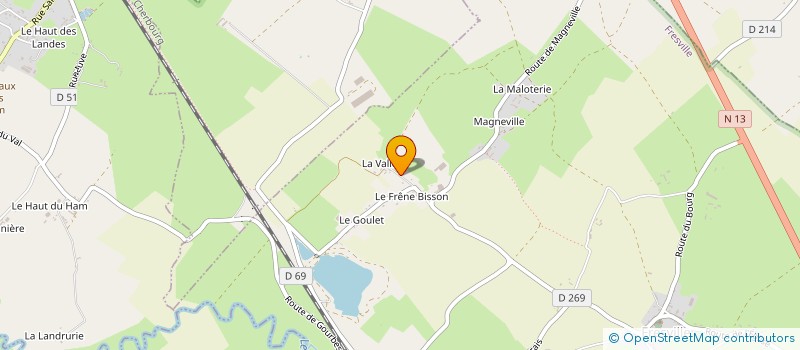 localisation de l'entreprise GUILLEMETTE CATHERINE  FRESVILLE