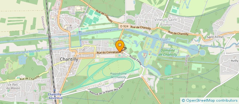 localisation de l'entreprise GUILLEMIN  CHANTILLY