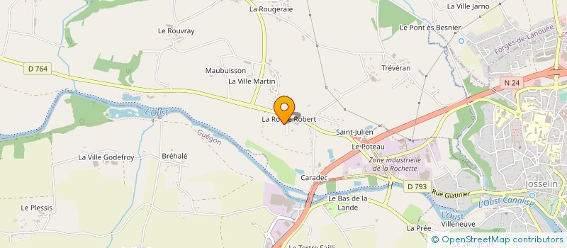 localisation de l'entreprise GUILLEMIN COUVERTURE  FORGES DE LANOUEE