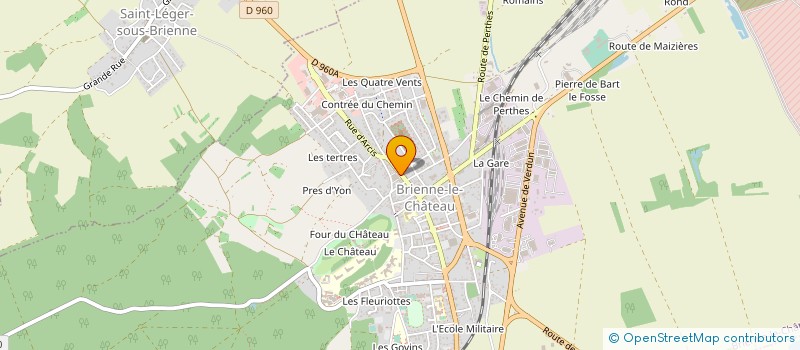 localisation de l'entreprise GUILLEMINOT PERE ET FILS à BRIENNE-LE-CHATEAU