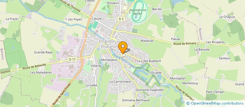 localisation de l'entreprise GUILLEMOT  CHATILLON-SUR-CHALARONNE