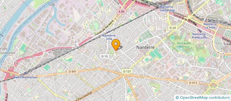 localisation de l'entreprise GUILLEMOT  NANTERRE